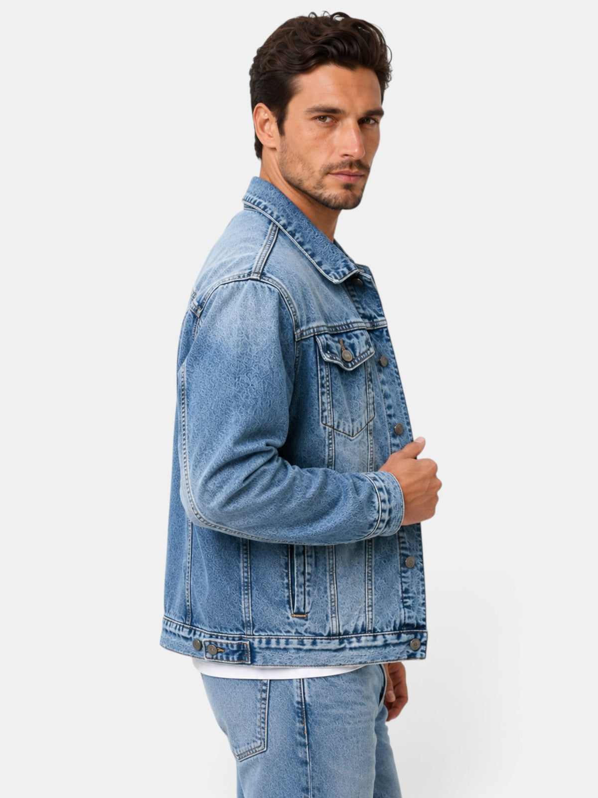Chaqueta Vaquera Hombre Azul Slim