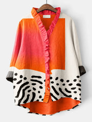 Blusa Mujer Estampada Elegante Verano