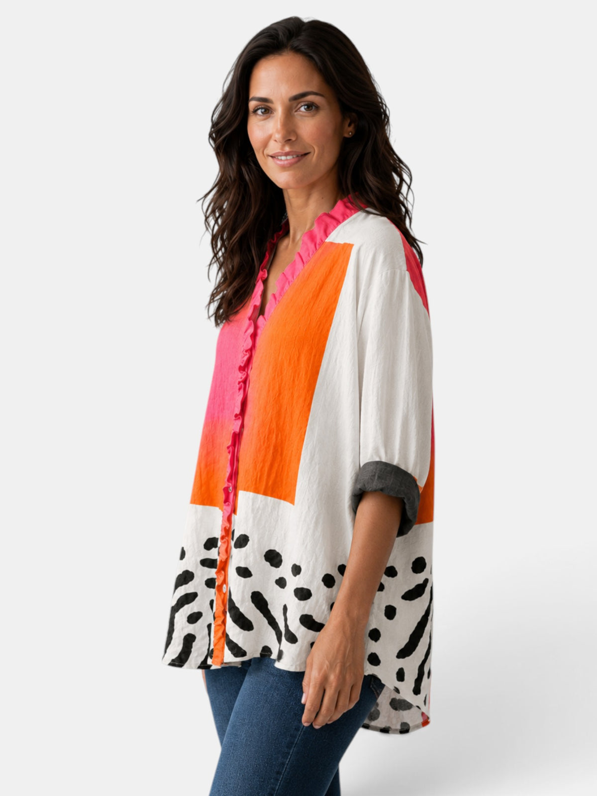 Blusa Mujer Estampada Elegante Verano