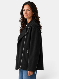 Women's Faux Suede Jacket - Casual Fit