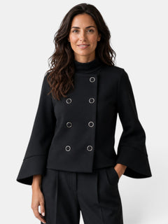 Chaqueta Capa Mujer Lana Elegante
