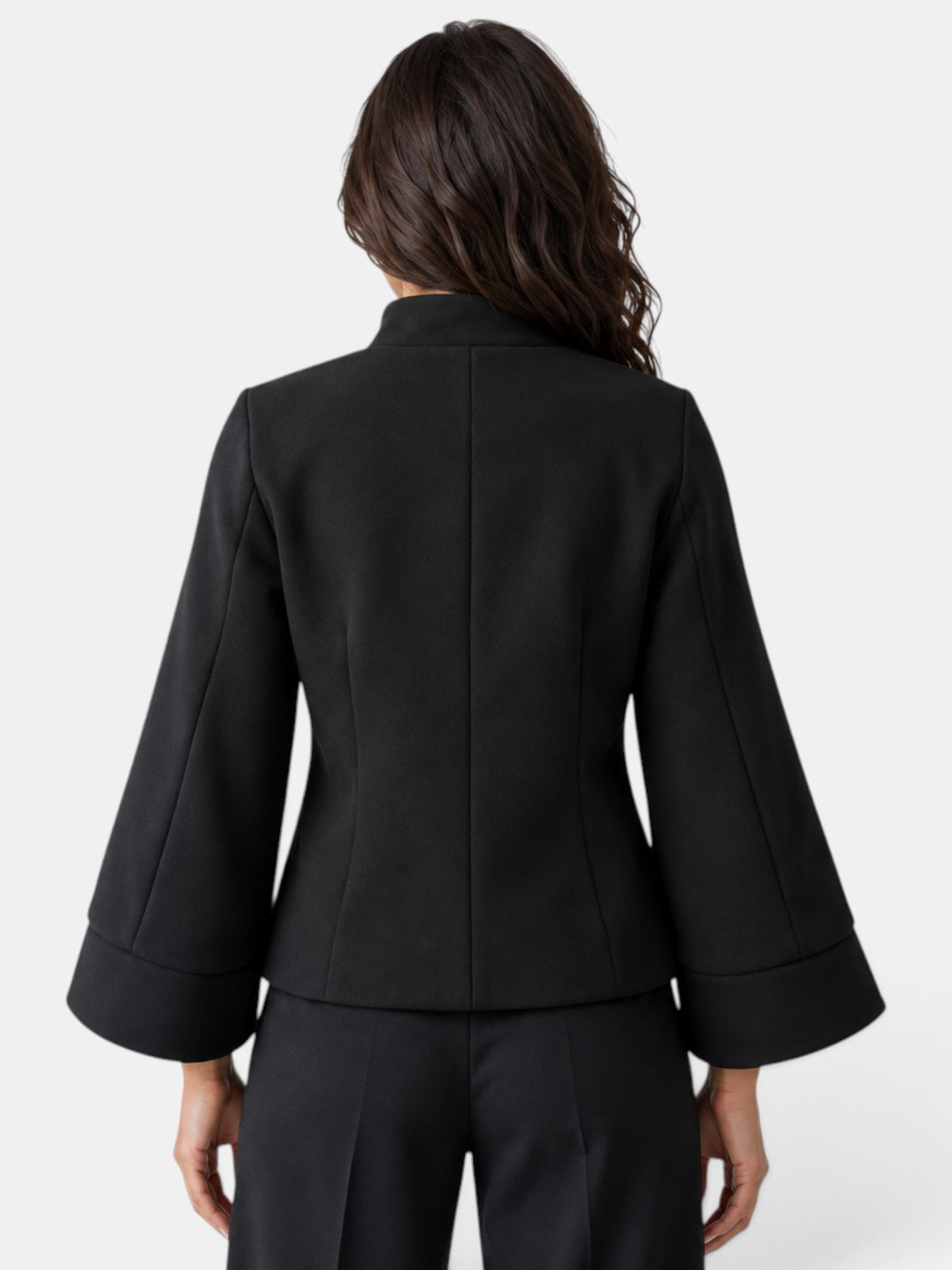 Chaqueta Capa Mujer Lana Elegante