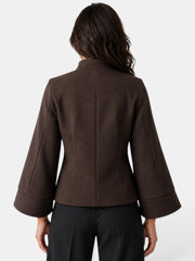 Chaqueta Capa Mujer Lana Elegante