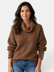 Suéter Mujer Cuello Alto Ligero