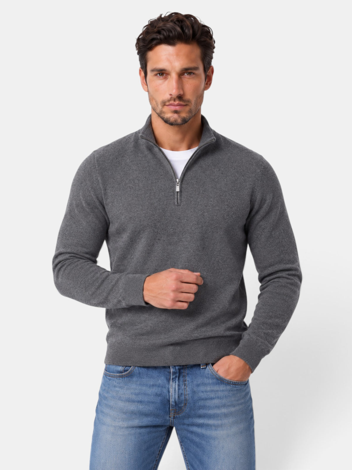 Suéter Hombre Lana Merino Cuello V