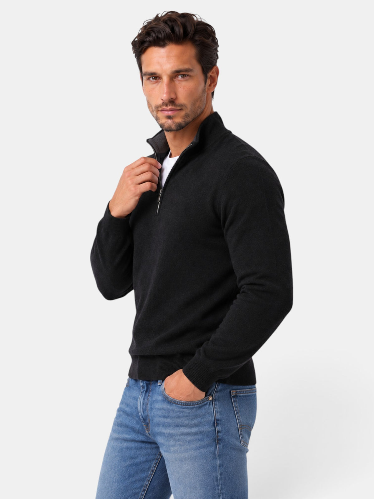 Suéter Hombre Lana Merino Cuello V