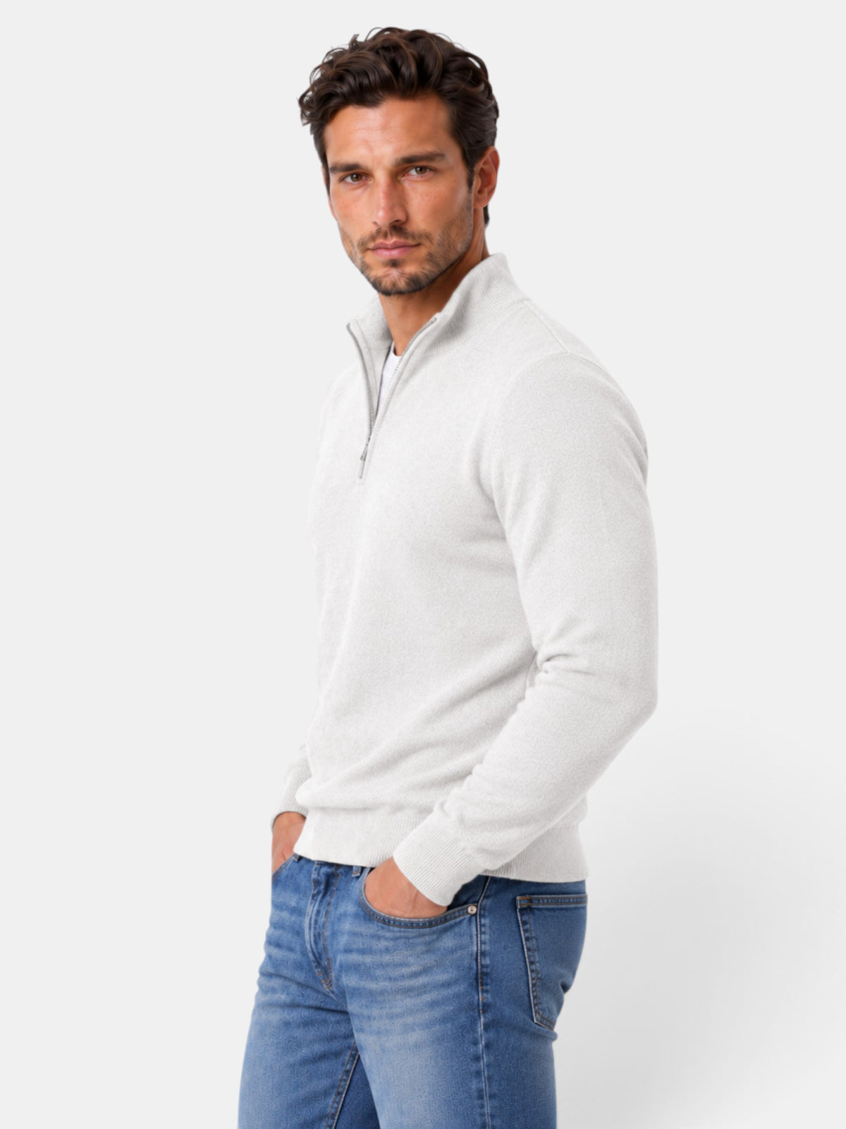Suéter Hombre Lana Merino Cuello V