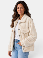 Women's Teddy Jacket with Collar