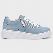 Women's Blue Casual Comfortable Sneakers