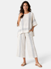 Women's Asymmetric Top and Culottes Set