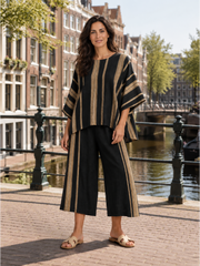 Women's Asymmetric Top and Culottes Set