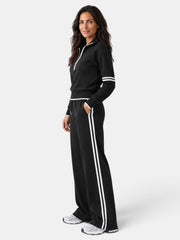 Conjunto Mujer Cuello Alto Pantalón Ancho