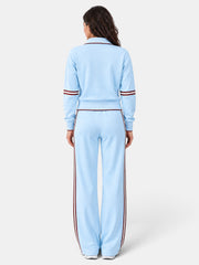 Conjunto Mujer Cuello Alto Pantalón Ancho