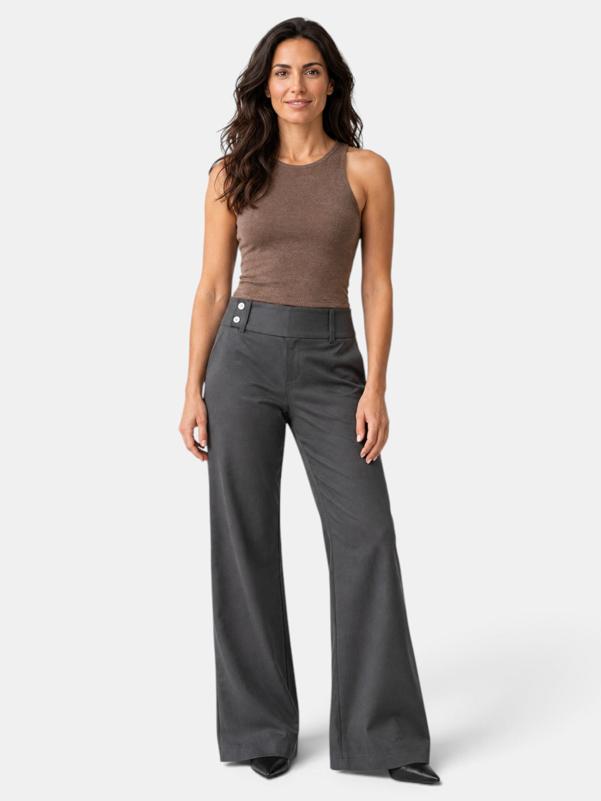 Pantalón Mujer Acampanado Cintura Alta