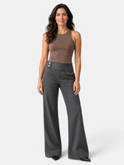 Pantalón Mujer Acampanado Cintura Alta
