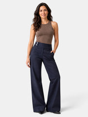 Pantalón Mujer Acampanado Cintura Alta