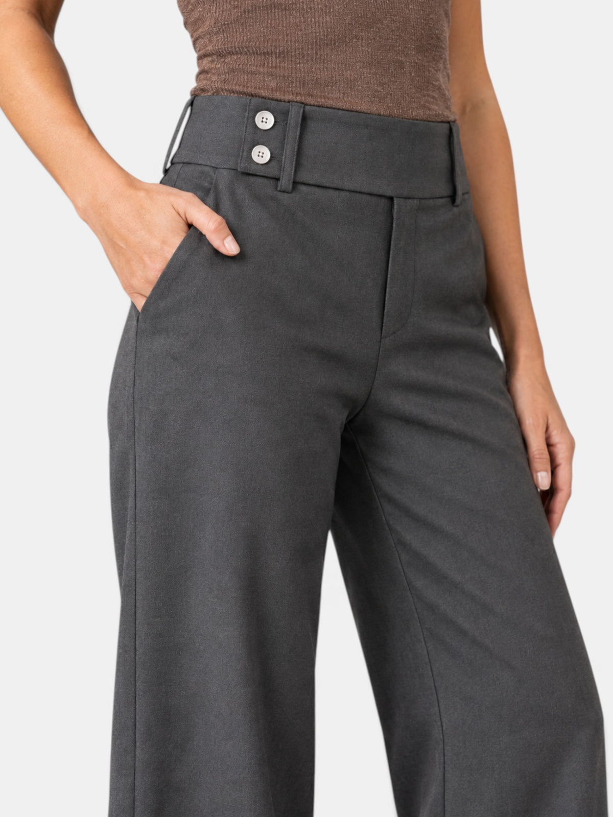 Pantalón Mujer Acampanado Cintura Alta
