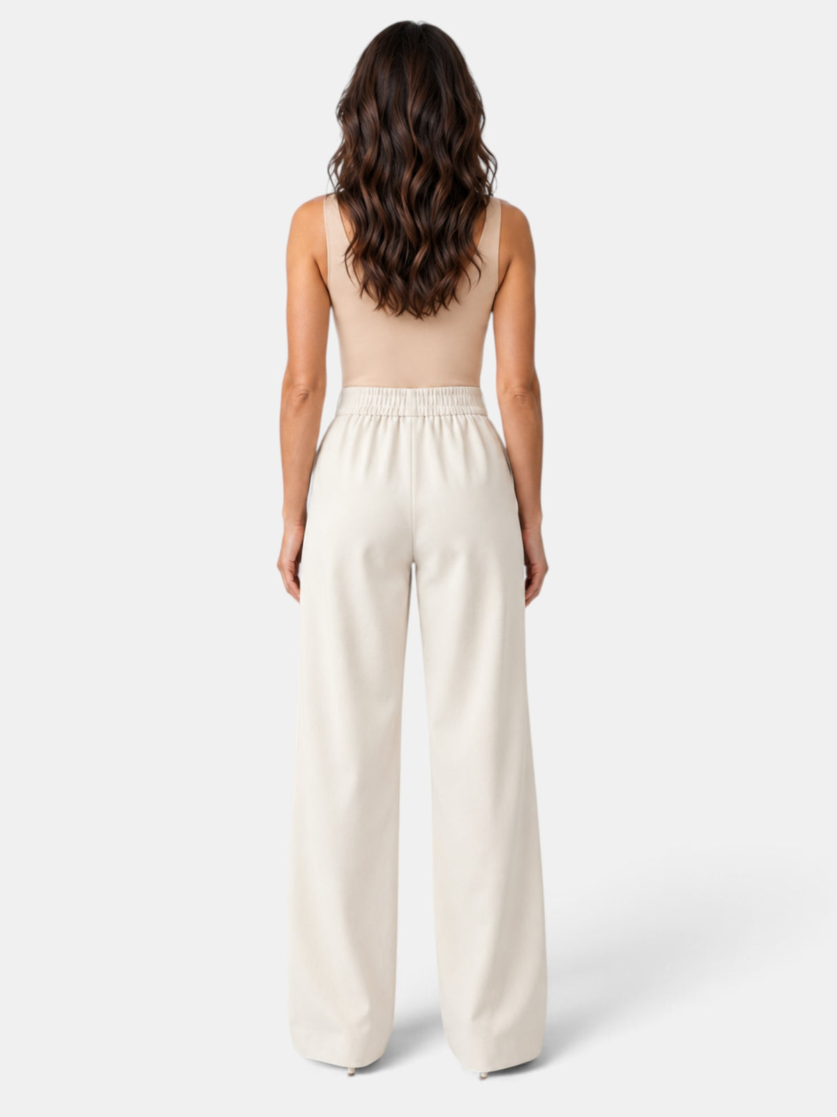 Women's Wide Leg Elastic Trousers