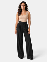 Women's Wide Leg Elastic Trousers