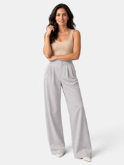 Women's Wide Leg Elastic Trousers