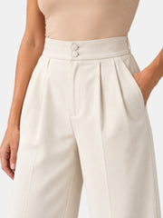 Women's Wide Leg Elastic Trousers