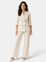 Women's Suit Blazer Wide-Leg Trousers