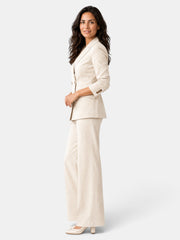 Women's Suit Blazer Wide-Leg Trousers