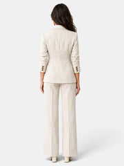 Women's Suit Blazer Wide-Leg Trousers