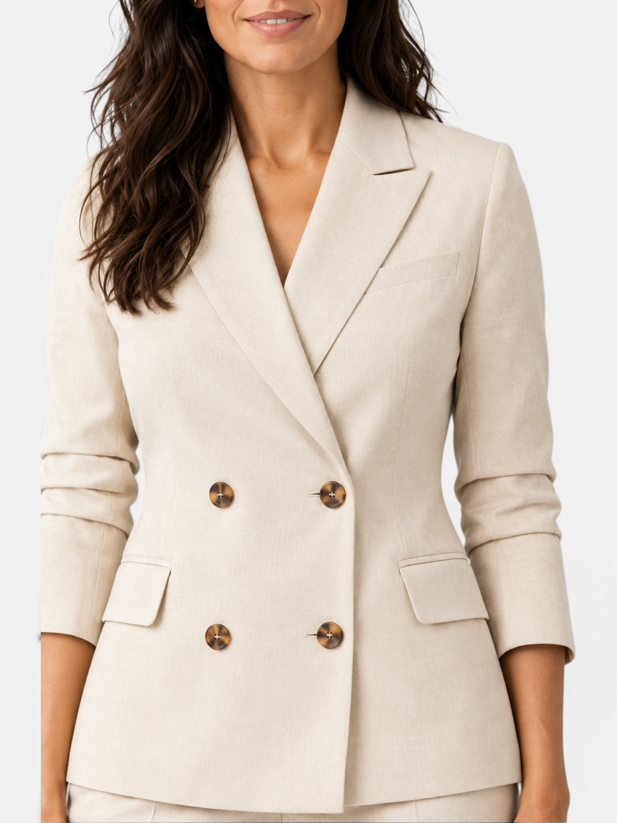 Women's Suit Blazer Wide-Leg Trousers