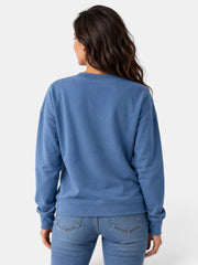 Sudadera de Mujer con Cuello Redondo y Manga Larga