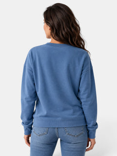 Sudadera de Mujer con Cuello Redondo y Manga Larga