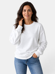 Sudadera de Mujer con Cuello Redondo y Manga Larga