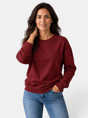 Sudadera de Mujer con Cuello Redondo y Manga Larga
