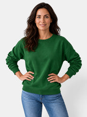 Sudadera de Mujer con Cuello Redondo y Manga Larga