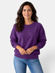Sudadera de Mujer con Cuello Redondo y Manga Larga