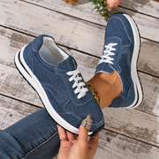 Zapatillas Barefoot de Lona para Mujer con Cordones