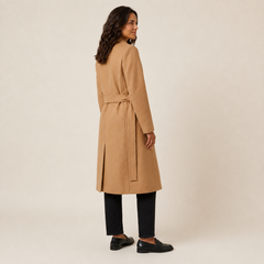 Abrigo Largo Mujer con Cinturón - Elegante Invierno