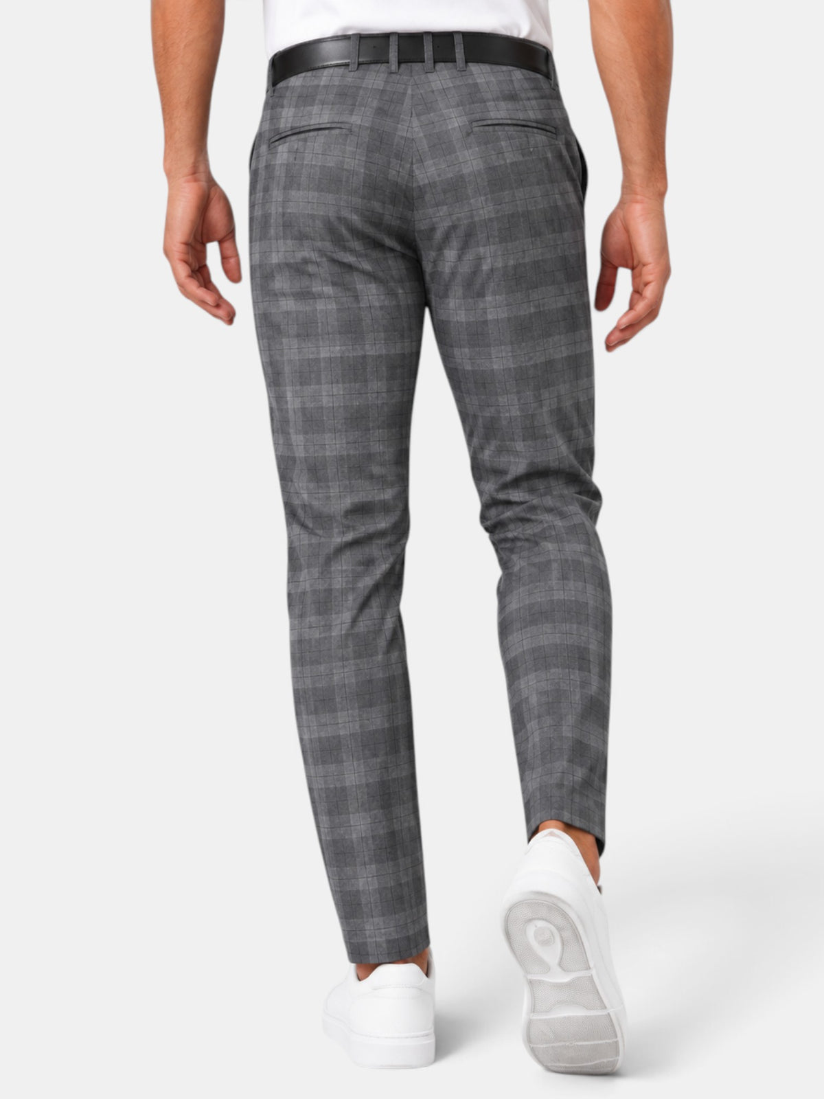 Pantalón Hombre Cuadros Casual Holgado