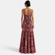 Women's Summer Boho Maxi Dress with Straps