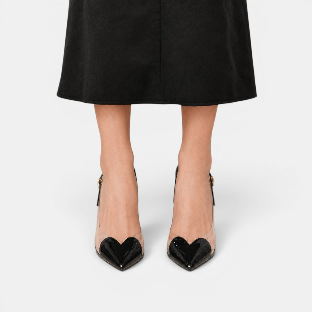Tacones Transparentes Mujer Corazón