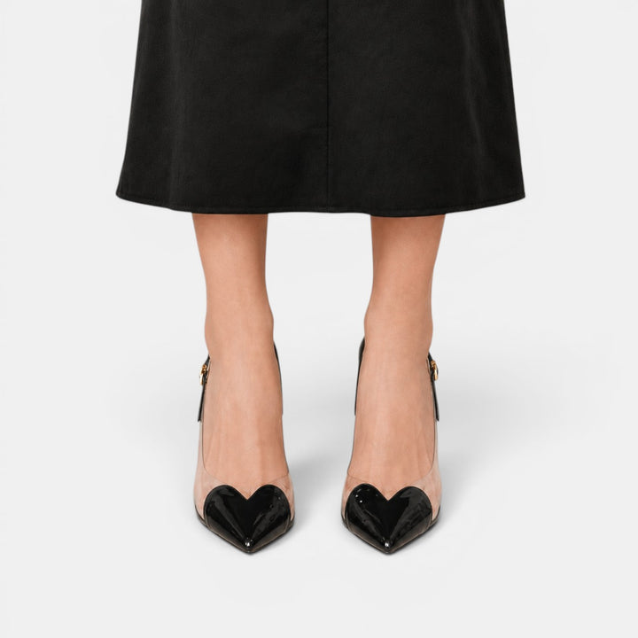 Tacones Transparentes Mujer Corazón