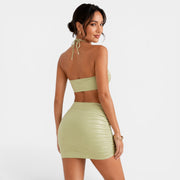Bikini Mujer Beige 3 Piezas