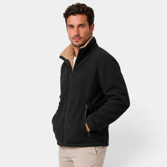 Men's Sherpa-Lined Full-Zip Fleece Jacket