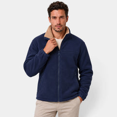 Men's Sherpa-Lined Full-Zip Fleece Jacket
