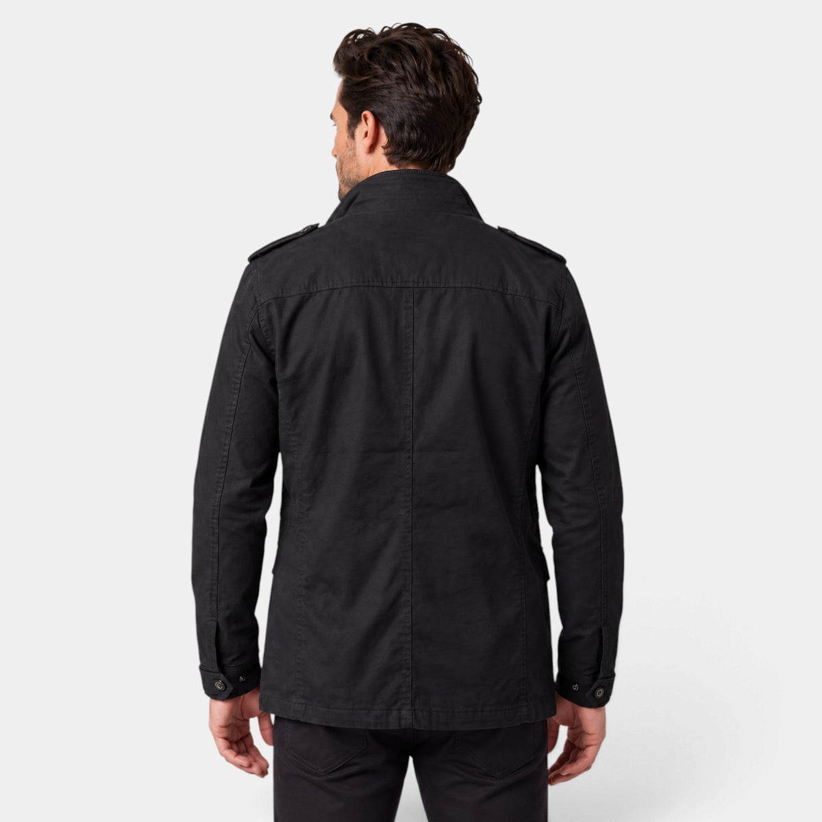 Chaqueta Hombre Acolchada Entallada con Hombreras Clásica