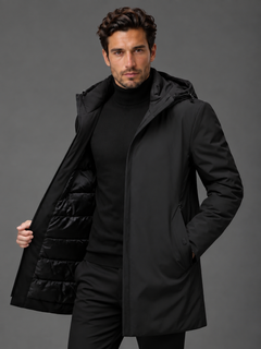 Chaqueta Hombre Impermeable con Capucha