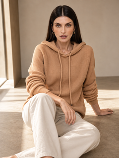 Sudadera Mujer Clásica de Cachemira con Capucha