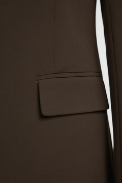 Blazer Entallado Marrón para Mujer, Casual o de Oficina
