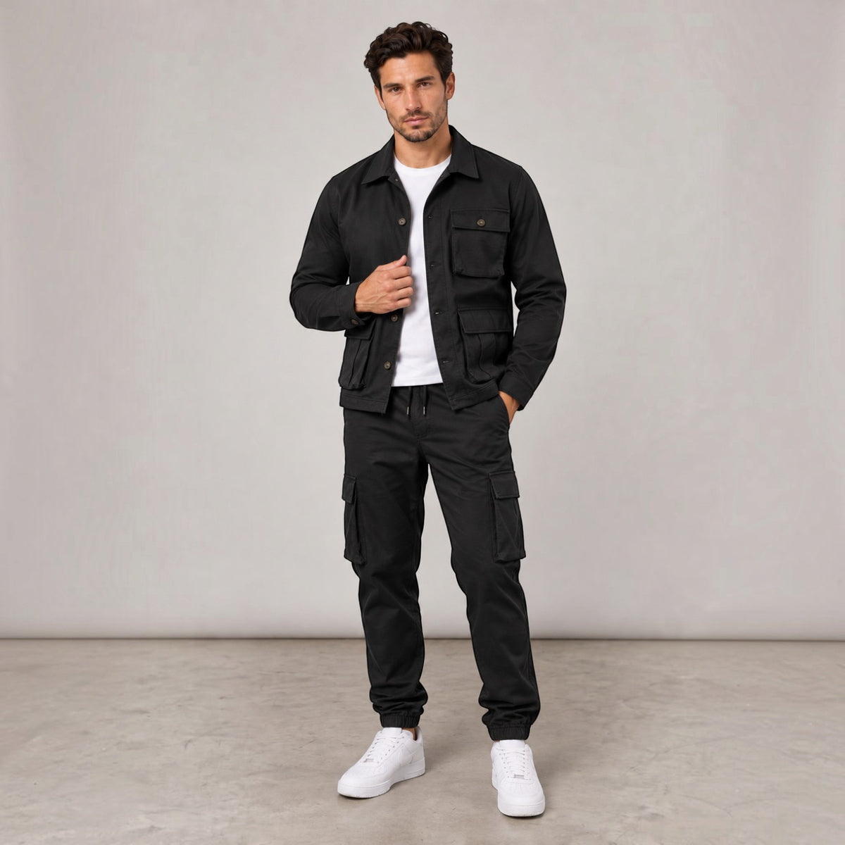 Conjunto Hombre Chaqueta Safari y Pantalón