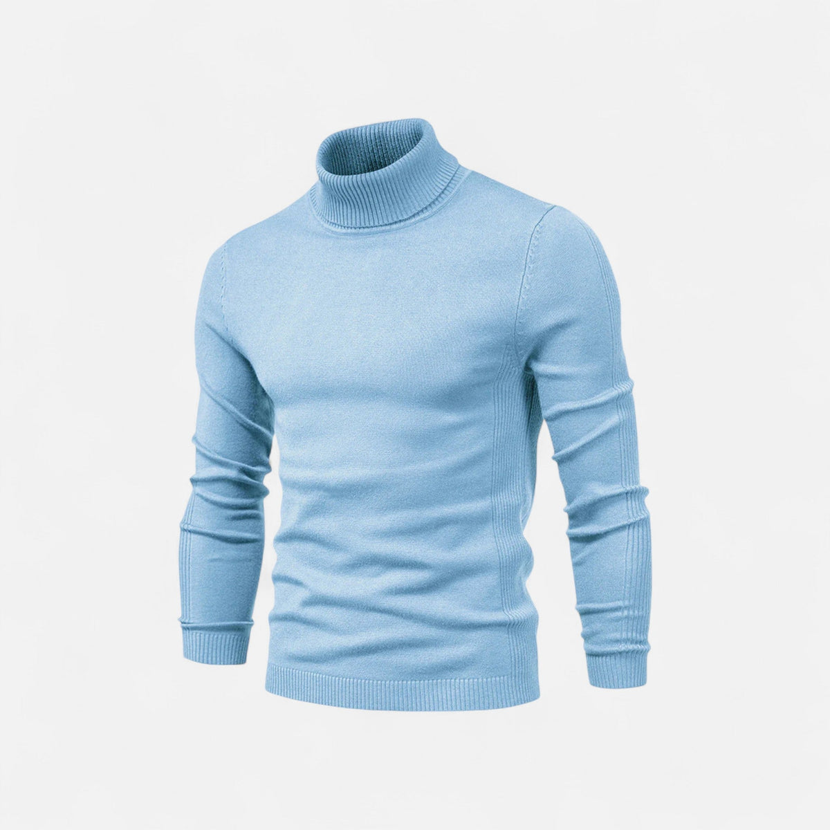 Suéter de Cuello Alto para Hombre de Algodón Premium